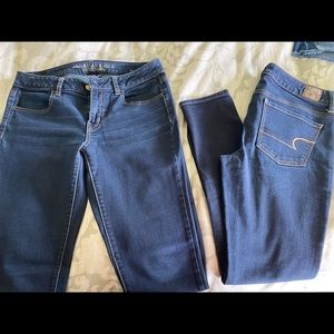 2 pairs of American Eagle jeans